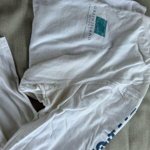 Green Island White Long Sleeve Shirt
